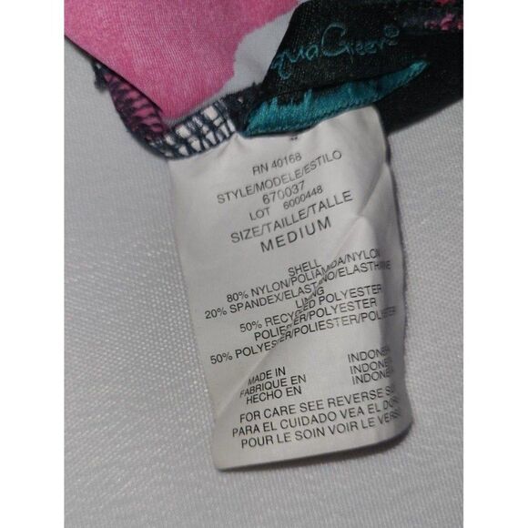 'AQUA GREEN' One Piece Swimsuit Size Medium - Picture 6 of 6